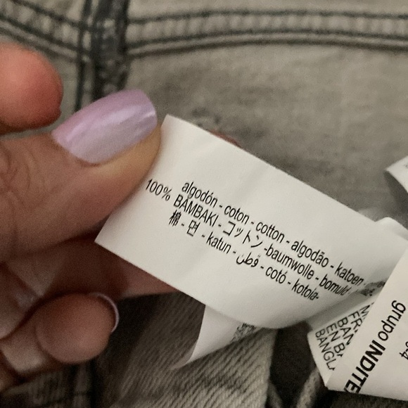 Zara Women’s Gray Denim Skirt Small NWT 15.5” - Picture 7 of 8